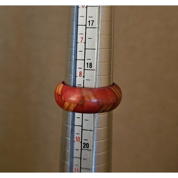Size 8.5 Real Wood Unisex Ring Handcrafted Matte Finish Minimalist Jewelry - Picture 4 of 4